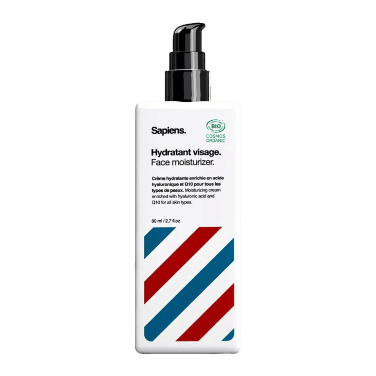 Sapiens Organic Face & Beard Moisturizing Cream 2.7 oz