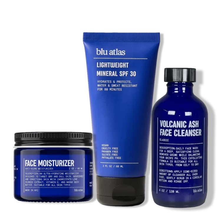 Blu Atlas Face Care Bundle - Trio