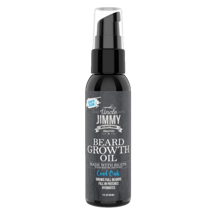 Uncle Jimmy Beard Growth Oil 2 oz - GroomNoir - Black Men Hair and Beard Care