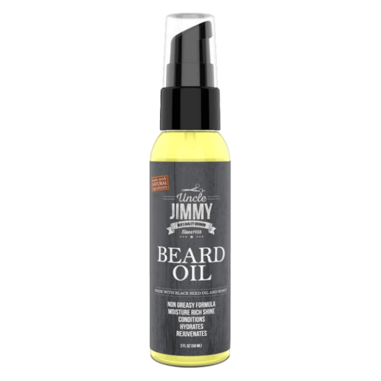 Uncle Jimmy Beard Oil 2 oz - GroomNoir - Black Men Hair and Beard Care