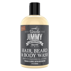Uncle Jimmy Hair, Beard and Body Wash 12 oz