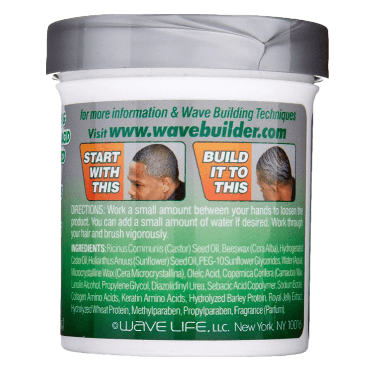 WaveBuilder Natural Wave Pomade 3 oz - GroomNoir
