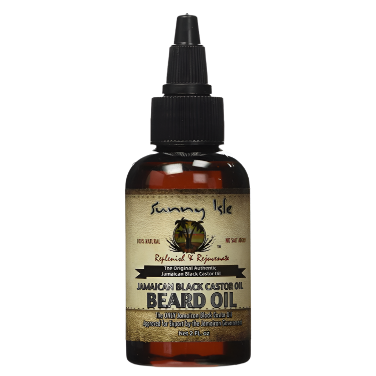 Jamaican Black Castor Beard Oil by Sunnyisle - GroomNoir - Black Men Hair and Beard Care