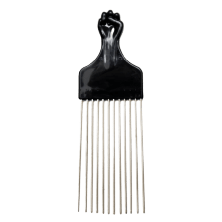 Brittny Afro Fist Pik Metal Long - GroomNoir