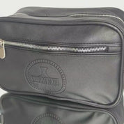 Luxury Vegan Leather Wash Bag by GroomNoir