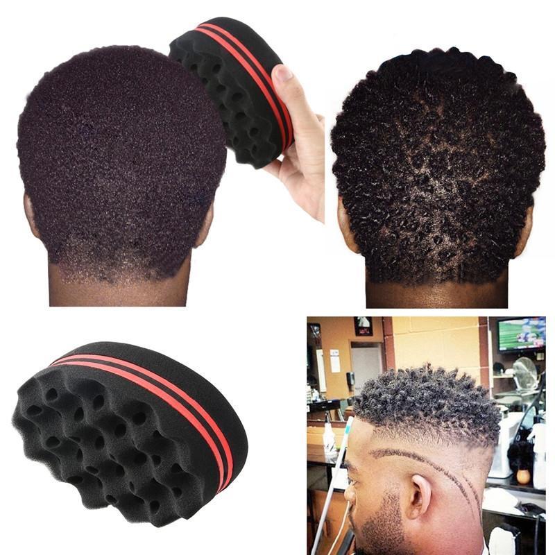 Double Sided Oval Magic Twist Hair Sponge - GroomNoir - Black Men Hair and Beard Care