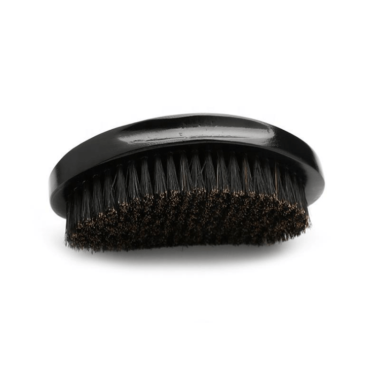 GroomNoir Medium Palm Wave 100% Boar Bristle Brush - GroomNoir - Black Men Hair and Beard Care