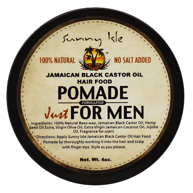 Jamaican Black Castor Oil Hair Pomade for Men 4oz by Sunny Isle - GroomNoir