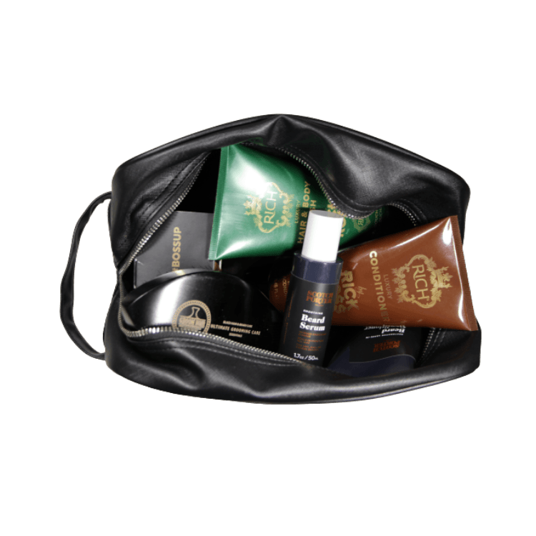 Luxury Vegan Leather Wash Bag by GroomNoir - GroomNoir