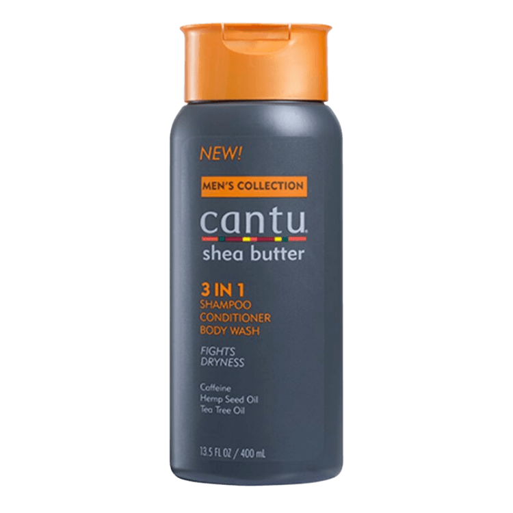 Men's 3-in-1 Shampoo Conditioner Bodywash  13.5oz by Cantu - GroomNoir - Black Men Hair and Beard Care