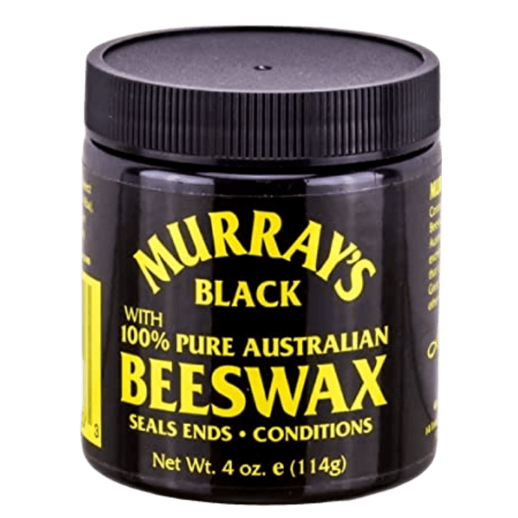 Murrays Bees Wax Black 4 oz - GroomNoir - Black Men Hair and Beard Care