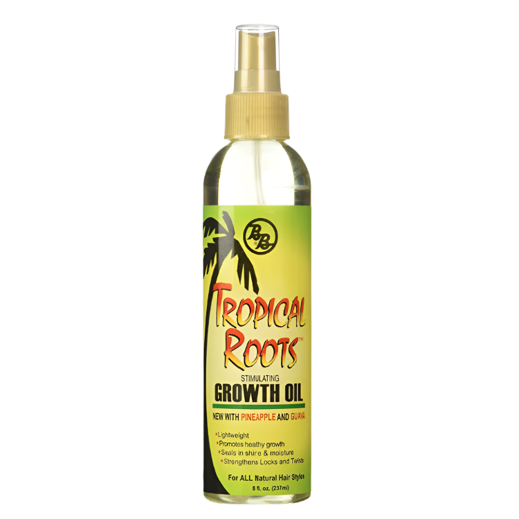 Tropical Roots Growth Oil 8 oz - GroomNoir - Black Men Hair and Beard Care