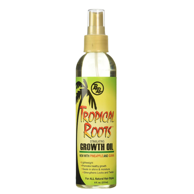 Tropical Roots Growth Oil 8 oz - GroomNoir - Black Men Hair and Beard Care