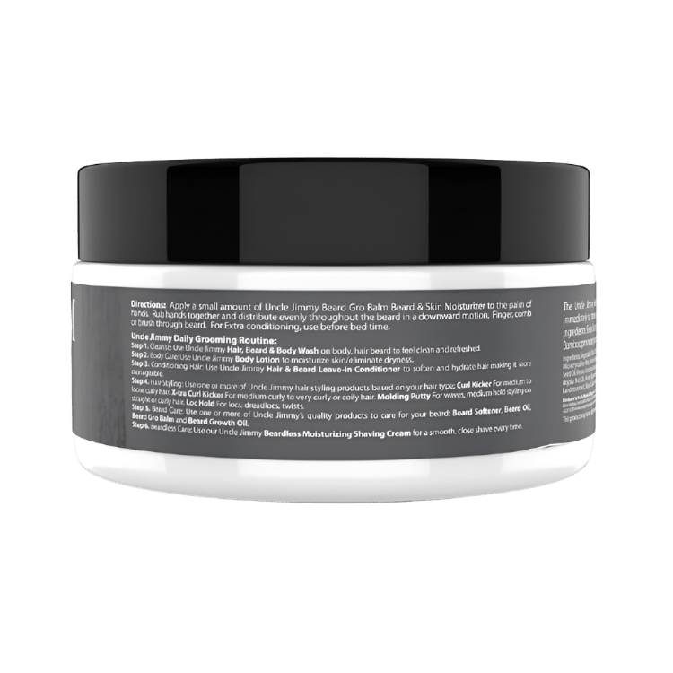 Uncle Jimmy Beard Gro Balm 2 oz - GroomNoir