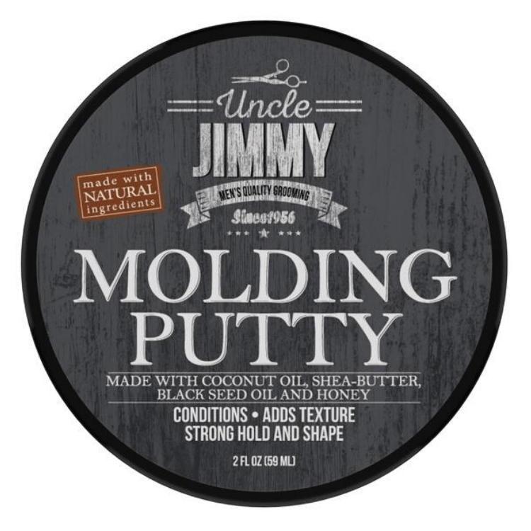Uncle Jimmy Molding Putty 2 oz - GroomNoir - Black Men Hair and Beard Care